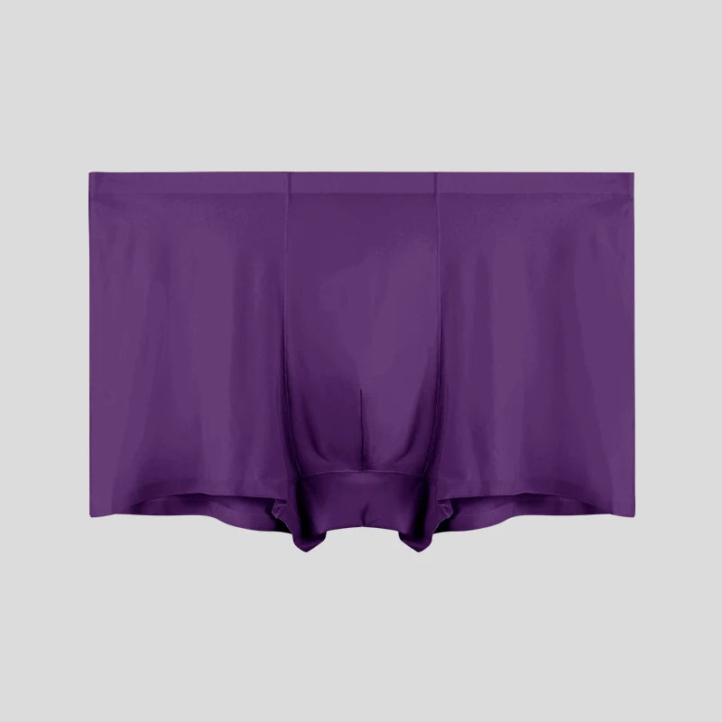 Men's5pc  underwear Men's wholesale ice silk seamless boxers antibacterial breathable sports summer thin comfortable boxers